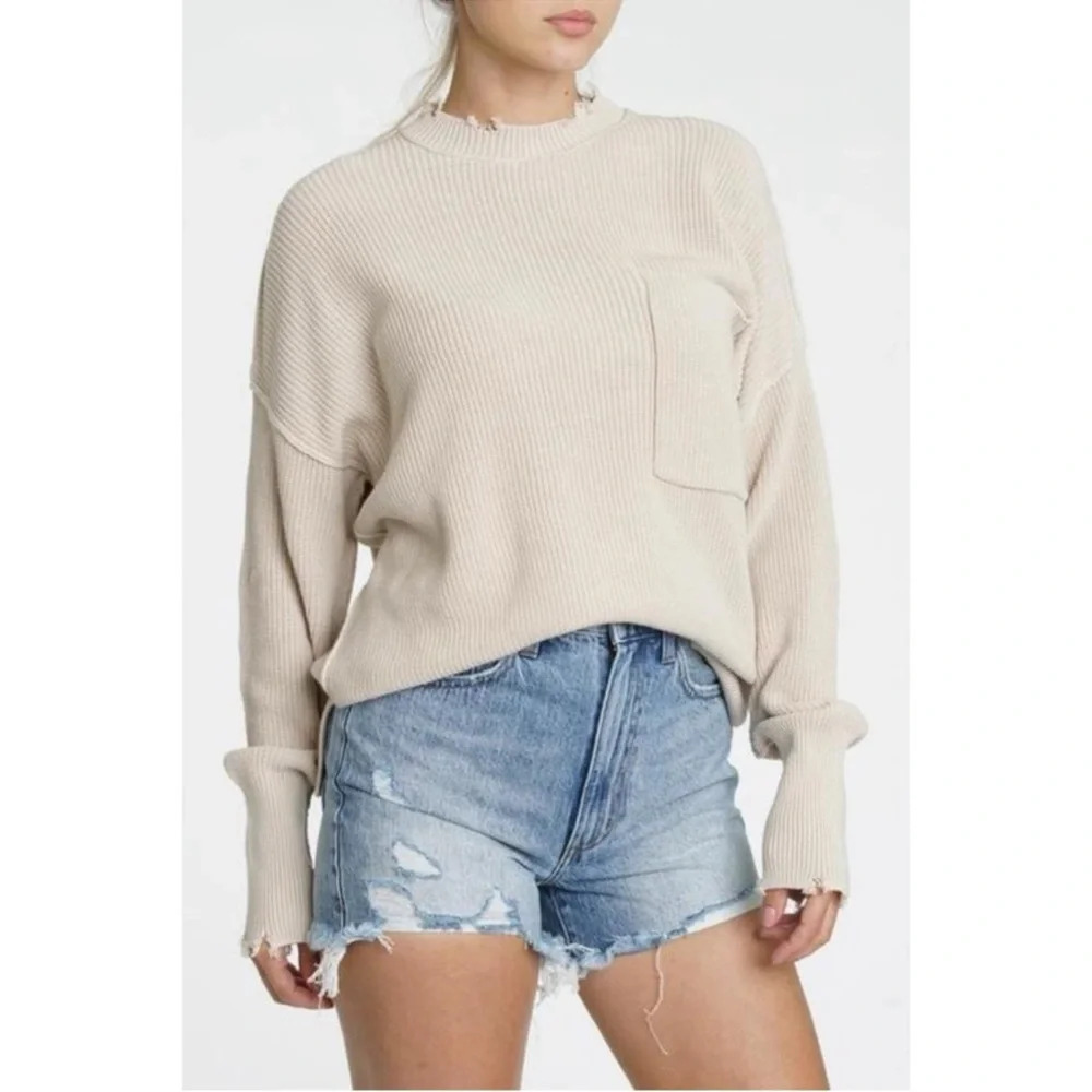 Pistola Darya Distressed Oversized Sweater - Picture 2 of 9